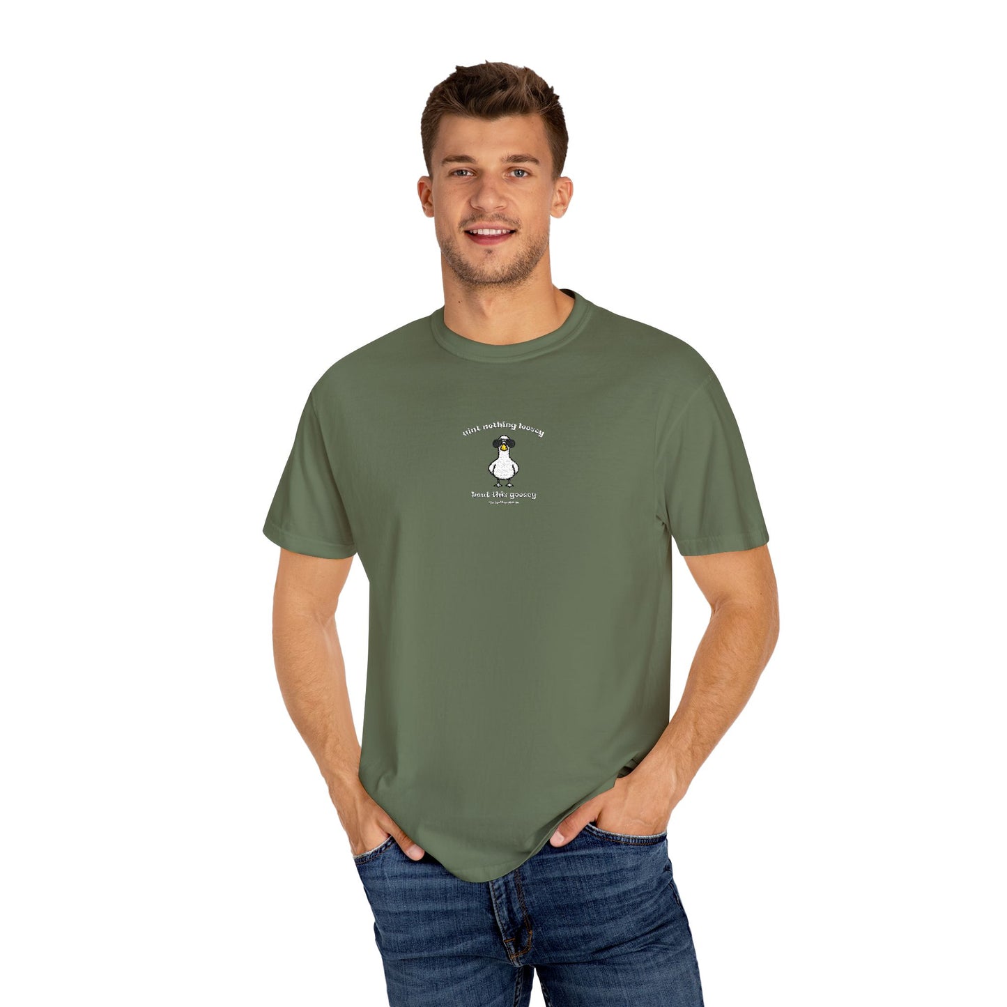 Loosey Goosey - Embroidered - White