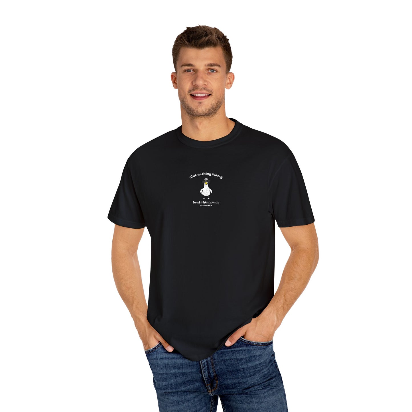 Loosey Goosey - Embroidered - White