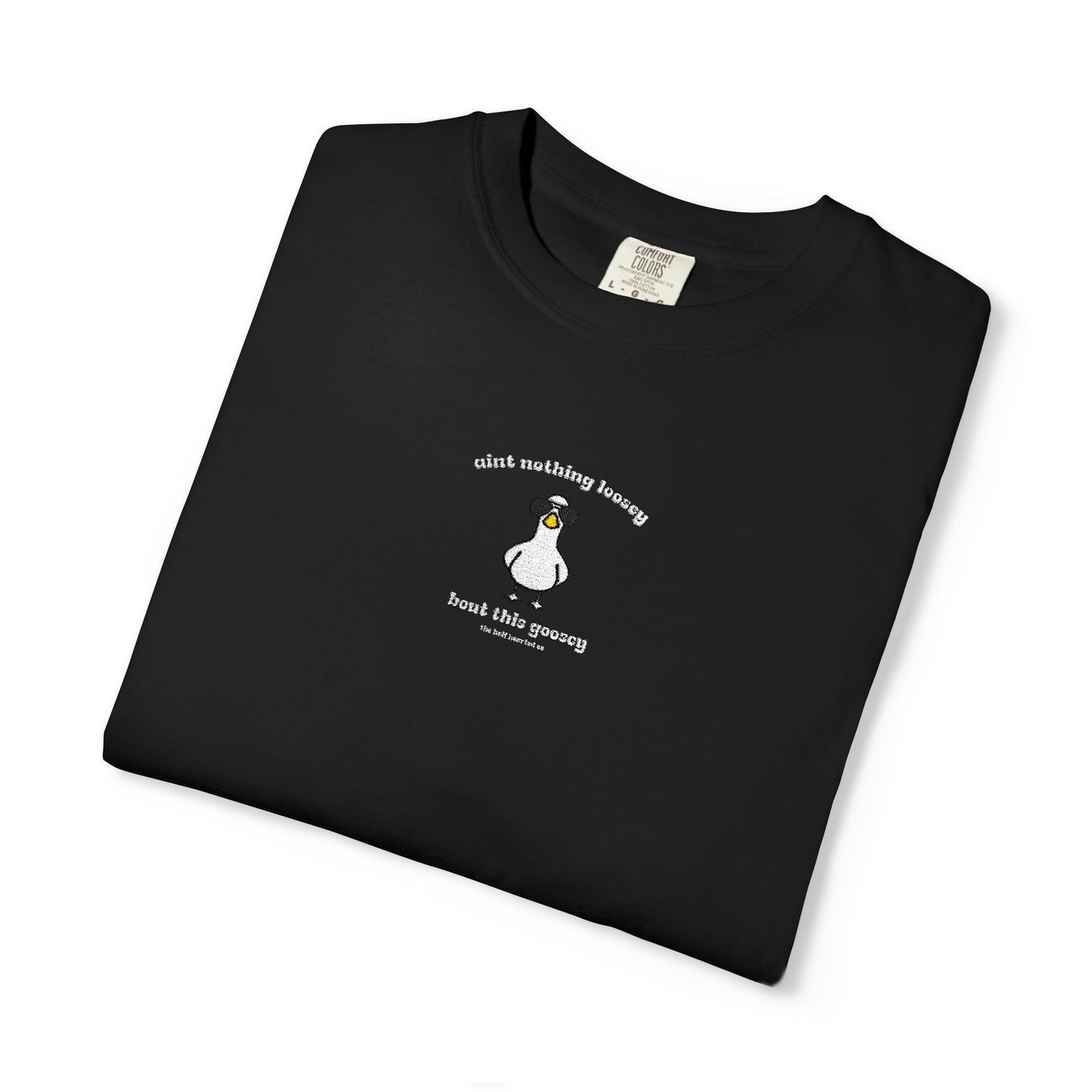 Loosey Goosey - Embroidered - White